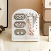 Desktop Stationery Storage Rack Hole Board Pen Holder Multifunctional Cosmetic Brush Classification Organizer Shelf