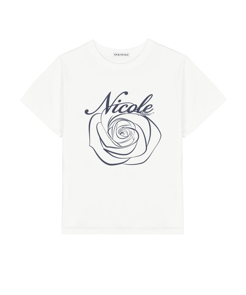 Nigaennikol Nicole Rose Sleeve Top_Cream Navy
