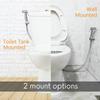 Handheld Bidet Toilet Sprayer Set Stainless Steel Bidet Faucet Wall Mounted Toilet Spray Gun Bathroom Shower Head Self Cleaning