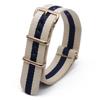Rose Gold Buckle Nylon Watch Strap - Canvas Replacement for DW Watches