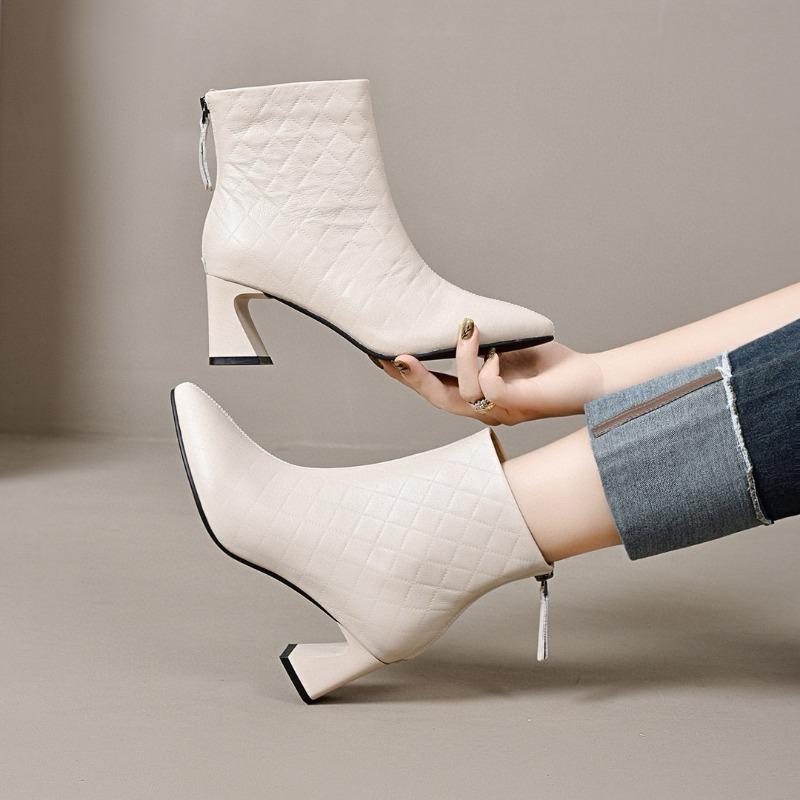 

Модные сапоги Сапоги на каблуке Кожаные сапоги Женские сапоги 41