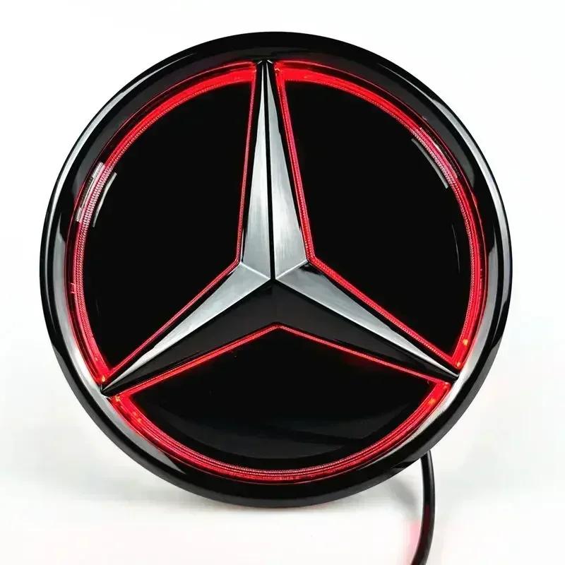 HOT Car Front Grill Logo Light LED Badge Sticker Luminous Decorative Light Mercedes Benz Amg A B C GLK GLE W205 W204 W213 W2531 SL1