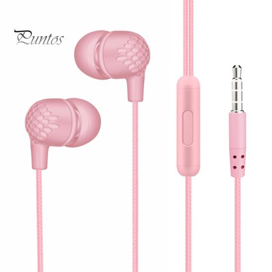 Running Headphone Wired Earphone Fevers Sound Quality HD-compatible Calling Wire Control 3.5mm Stereo Sports In-Ear Gaming Earbud for iPhone