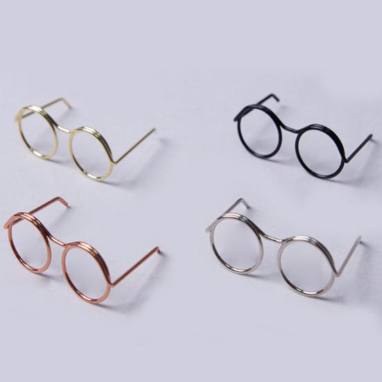 5 Adet/Set Retro Hamster Gözlüğü Mini Metal Yuvarlak Çerçeveli Evcil Hayvan Gözlükleri Hamsterler için Küçük Hayvan Gözlükleri Gine Domuzları Tavşanlar Fotoğraf Aksesuarları
