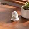 Cute Ghost Table Decor 3D Printed Halloween Figurine, Spooky Resin Statue, Funny Desktop Tray Reading Figurine Decor, Tabletop Centerpiece for