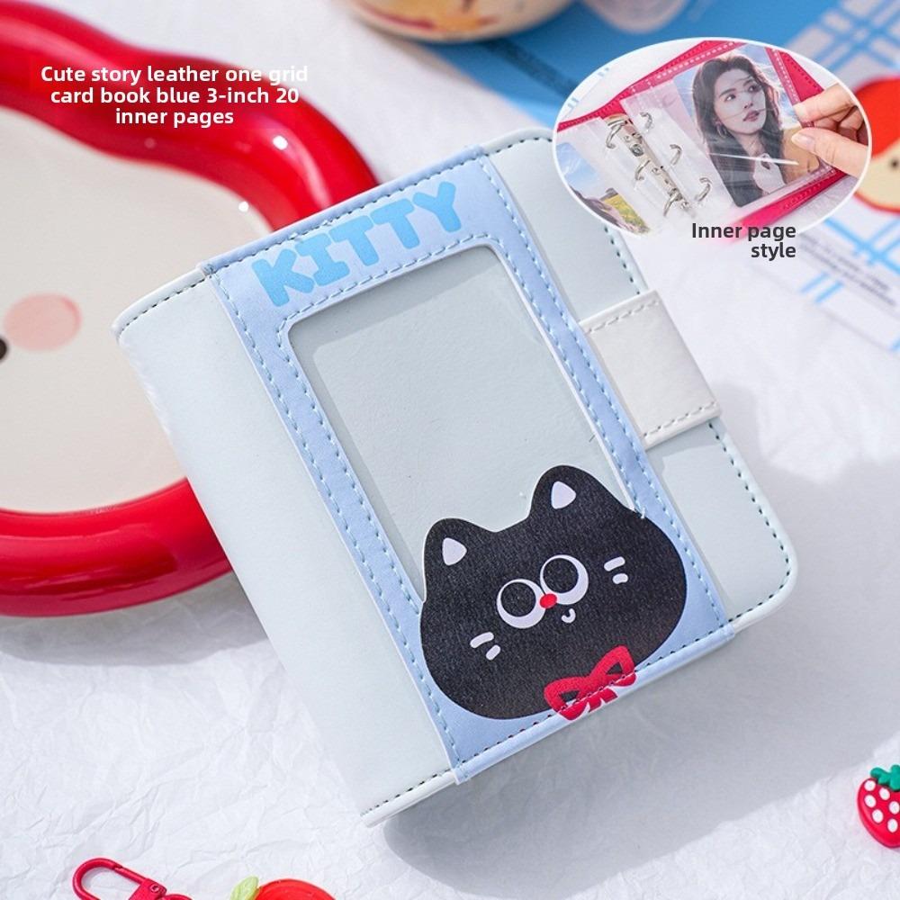 

Cover Card Photo Card Storage Holder 3inch Photos Photocard Binder Photo Card Collection Girls синій