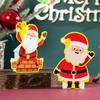 Santa Claus Tabletop Decorations Christmas Figurines Shelf Decorations Desk Decor Tabletop Decorative Collectible Santa Sign For