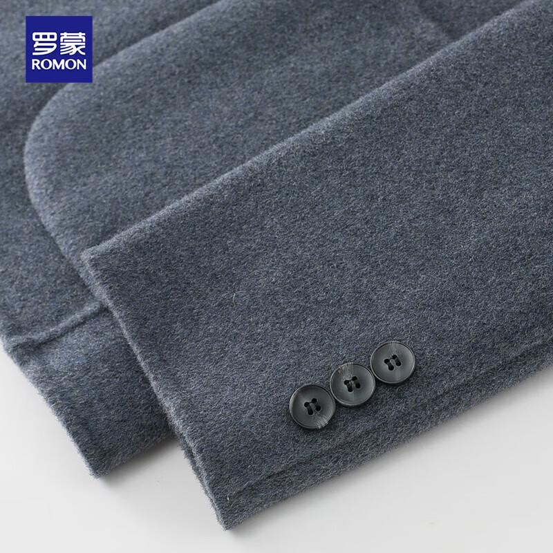 Luo Meng Men's Double-Sided Wool Blend Blazer