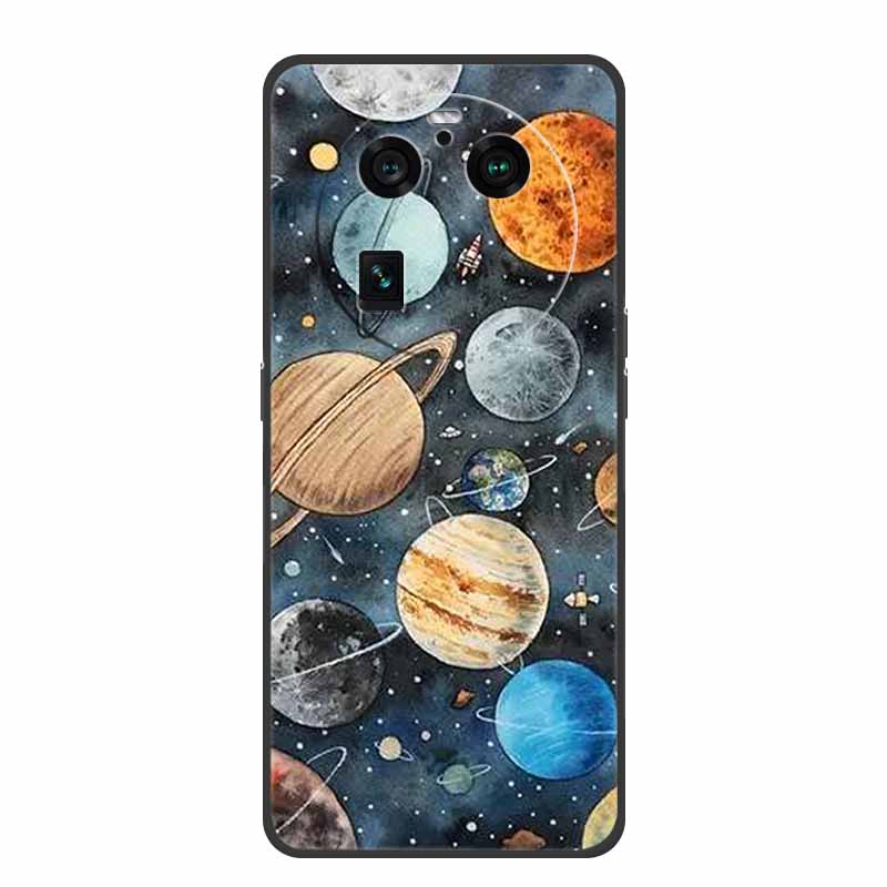 For Oppo Find X6 Pro Case Original Soft Silicone Shockproof Phone Back Cover Cases for Oppo Find X6 Pro 5G Cool Protector Shell