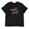 Blue and Orange Nudibranch T-Shirt Cotton Graphic Tees Anime Figures Short Sleeve Tee Funny Meme T-shirts Cotton T Shirt Men