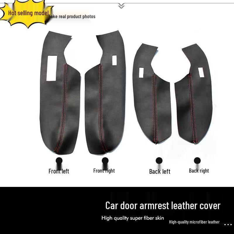 Volkswagen Polo 11-18 Door Panel Armrest Leather Cover & Interior Renovation