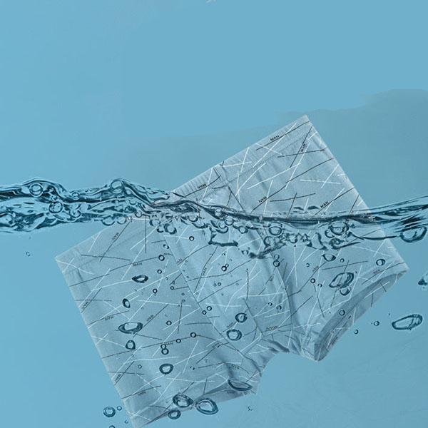 4pcs Men Underwear Modal Cotton Boxers Men's Print Soft Breathable Mid-waist Short Boxers