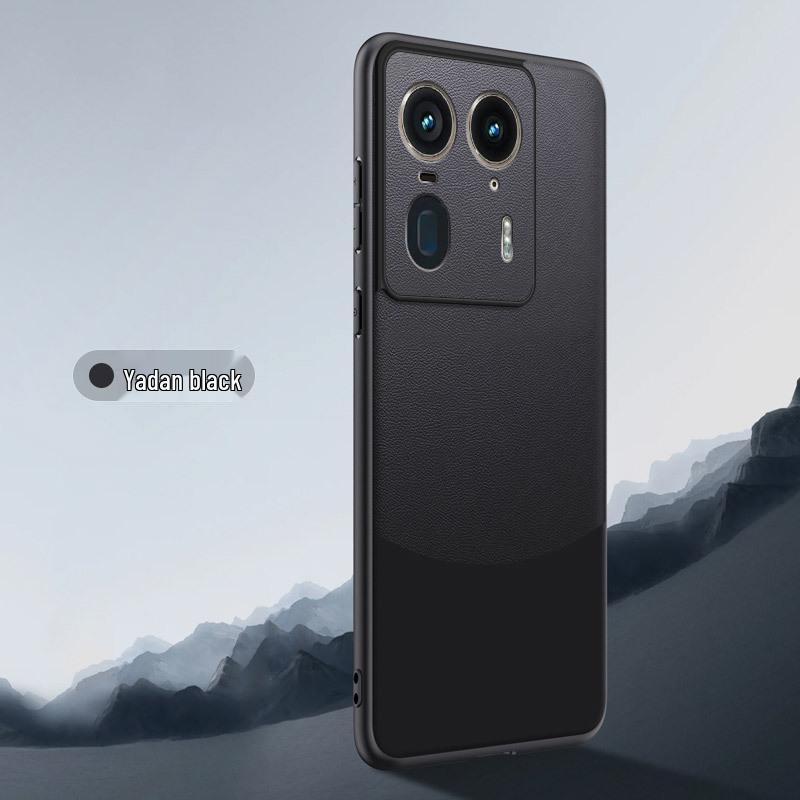 Motorola G54/Edge 60 Fusion Plain Spliced Leather Anti-Drop Case