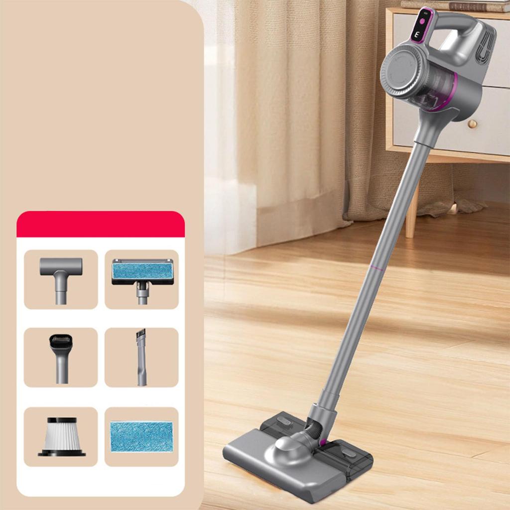 Wireless Vacuum Cleaner for Household Use with Strong Suction Power, Handheld Vertical Type for Removing Mites, Sucking, Mopping and Blowing
