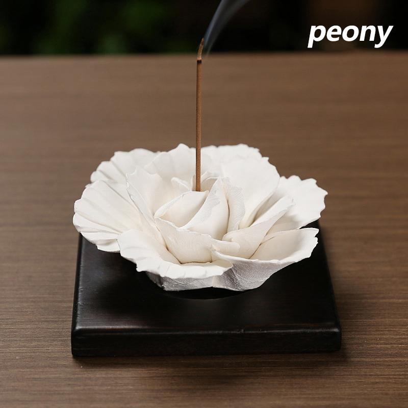 Ceramic Flower Scent Diffuser Home Decor Elegant Aromatherapy for Bedroom Living Room Wedding Centerpiece Ornament