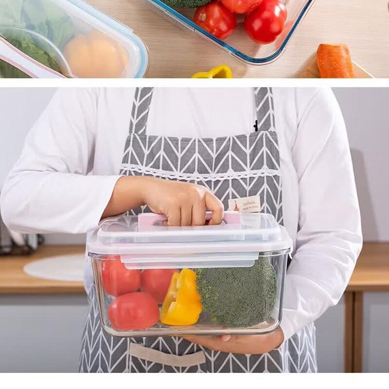 Chubang Heat-Resistant Glass Storage Container with Lid, 2200ml