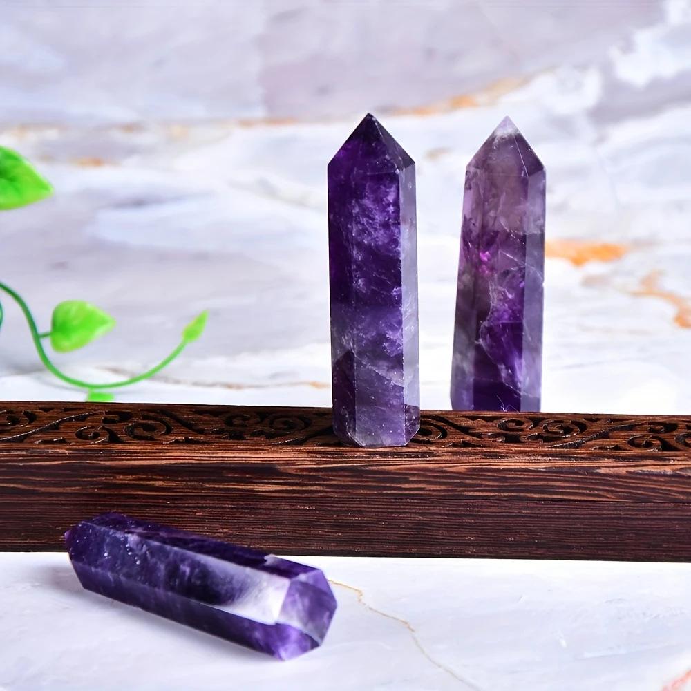Purple Hexagonal Crystal Prism - Polished Column