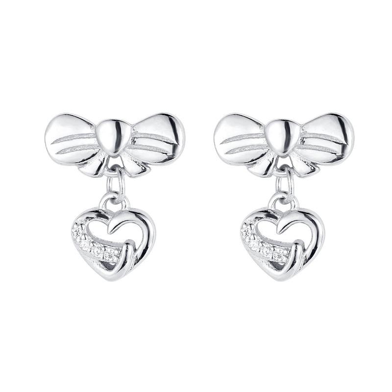 

Серьги Bow Love для женщин с чувством нишевого дизайна. Высококачественные серьги и серьги-гвоздики. Универсальный стиль.