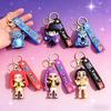 Keychain Pendant Cartoon Anime Design Silicone Keychain with Metal Lobster Clasp Wrist Strap Idol Group Keychain Backpack Accessories
