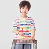 Boys' Tie-Dye Rainbow Stripe Cool-Touch Cotton T-Shirt