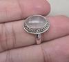 Rose Quartz Ring: 925 Sterling Silver Ring Faceted Oval Gemstone, Boho Jewelry
