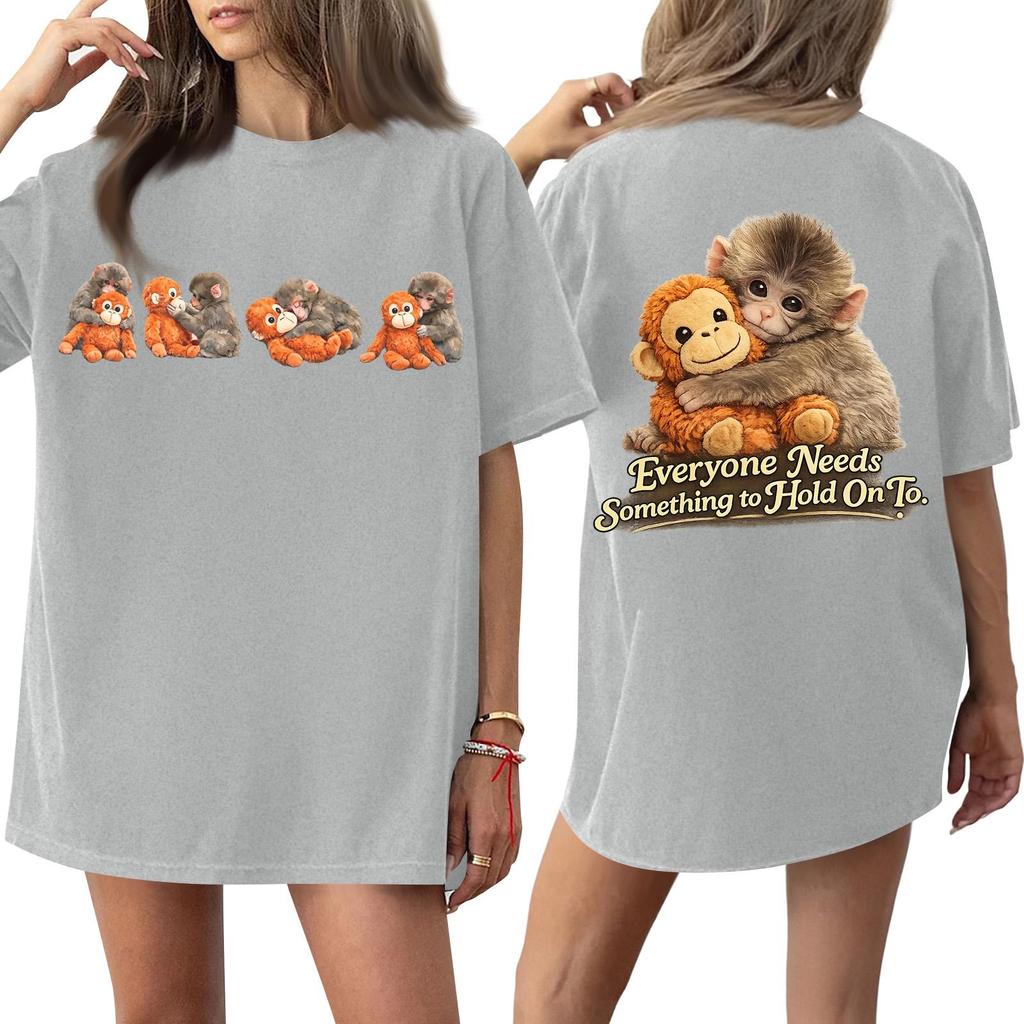 Women's Round Neck Printed Short-sleeved T-shirt Top