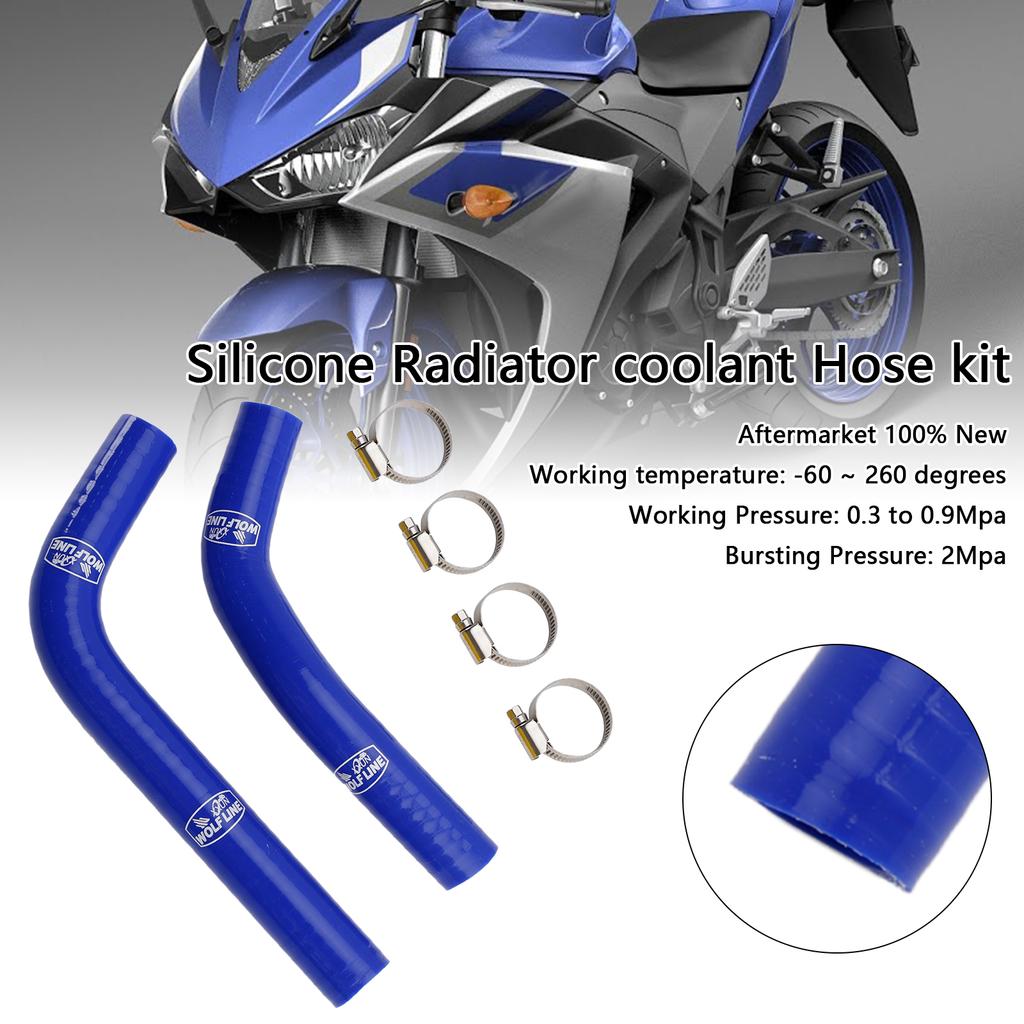 Yamaha MT-03 MT-25 YZF R3 R25 2015-2024 İçin Silikon Radyatör Soğutma Suyu Hortumu