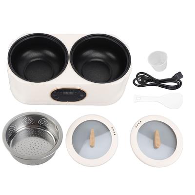 Electric Double Rice Cooker Multi Function Cooking Pot for Hot Pot Soup Porridge Low Sugar Rice