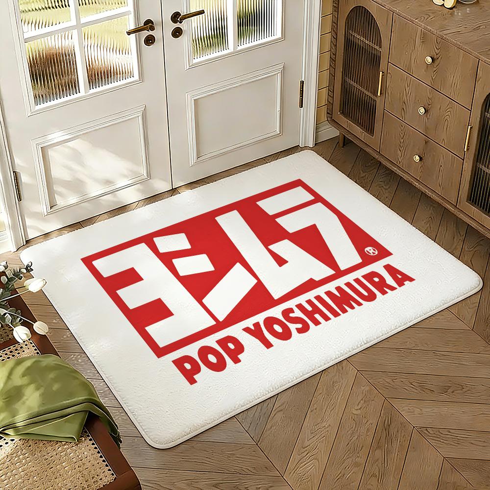 Yoshi-muras Exhaust Floor Mat Soft Thickened Absorbent Non-Slip Bedroom Living Room Door Mat Home Decor Flannel Rugs