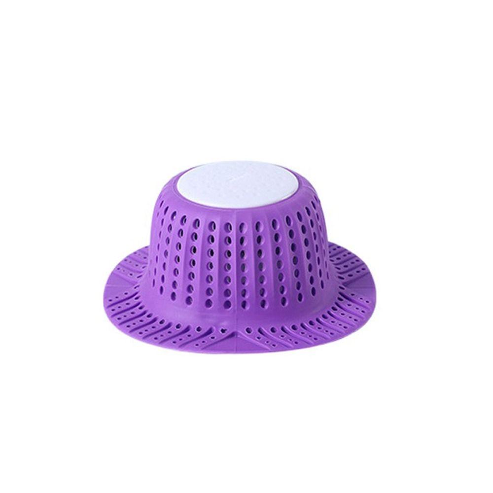 

Фильтр для мытья волос, антиблокирующая сетка, ловушка для душа, сливная подушка для душа, аксессуары для кухни и ванной комнаты фиолетовый