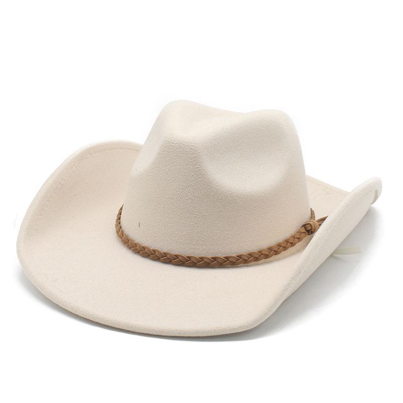 Pălărie de cowboy Pălărie de top din pâslă Pălărie Western Gentleman's Pălărie din pâslă Pălărie de jazz Pălărie de iarnă pentru bărbați