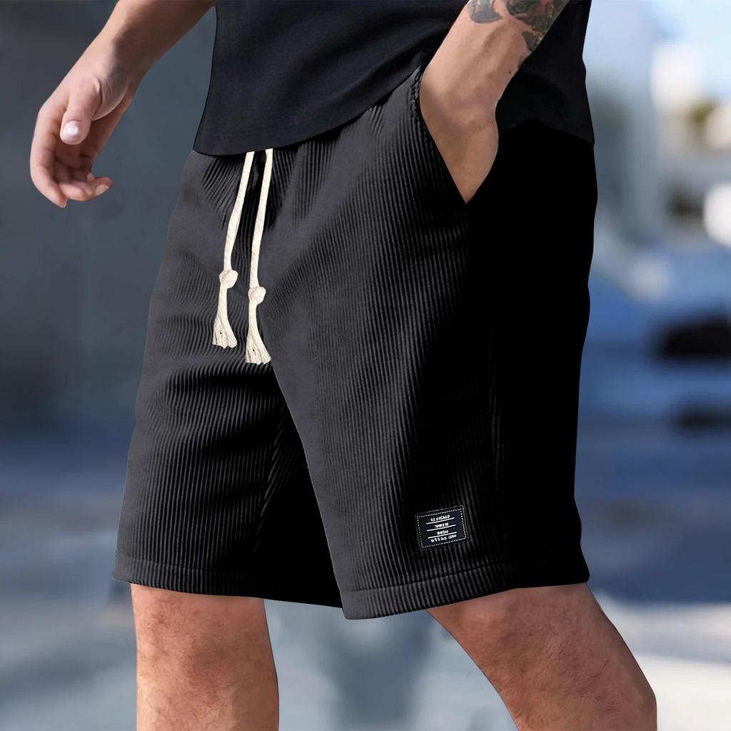 Men's Summer Casual Shorts Men's Fashion Sports Textured Shorts