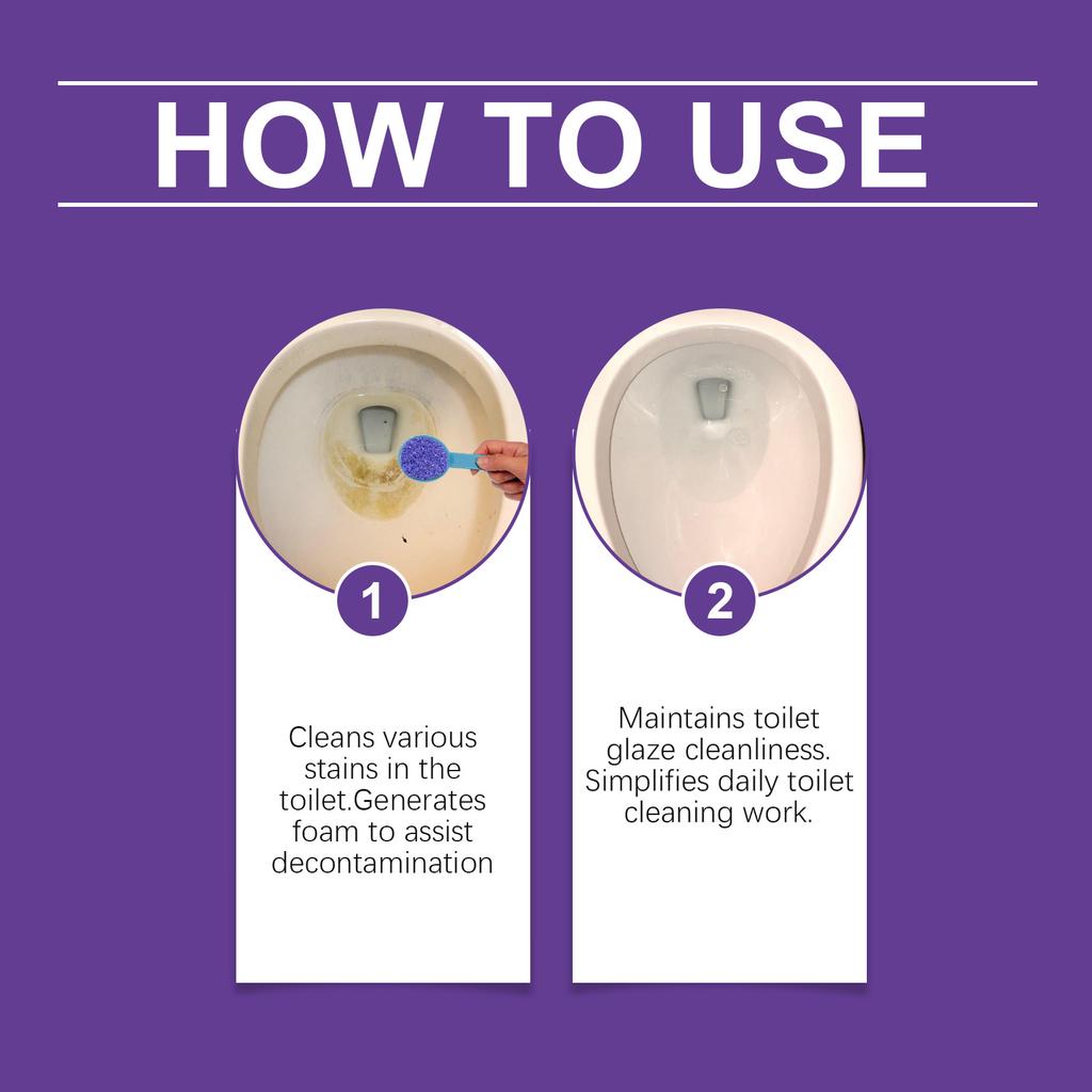 Powder-based Toilet Cleaner Powerfully Yellowing And Scale, Deeply Penetrates Glaze Surface, And Protects Household Use.