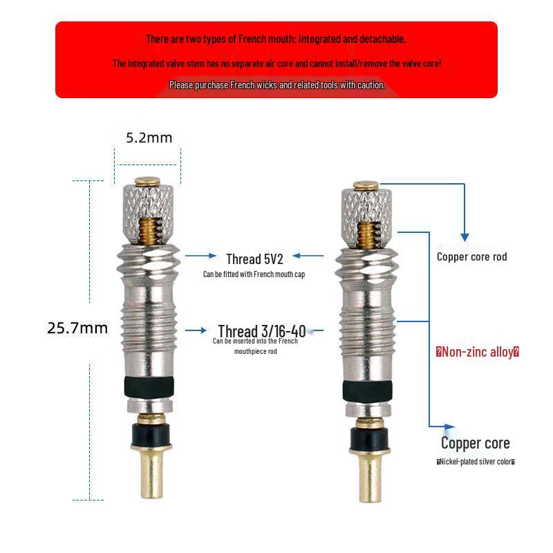 Brangdy Bicycle Presta & Schrader Valve Cores