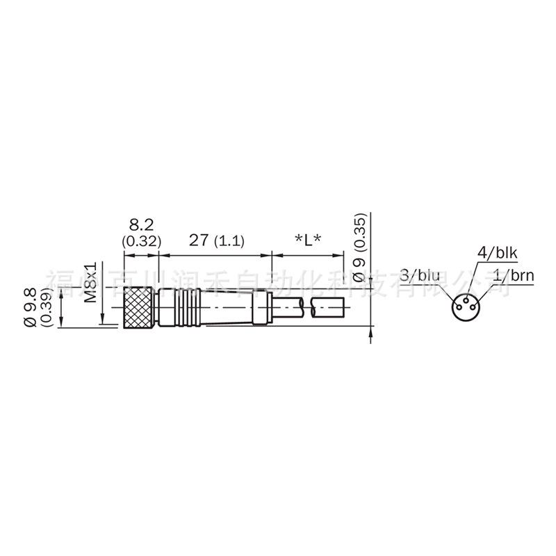 Sick Sensor DOL-0803-G02M Plug & Cable 6059177 - Brand New, In Stock DOL-0803-G02M