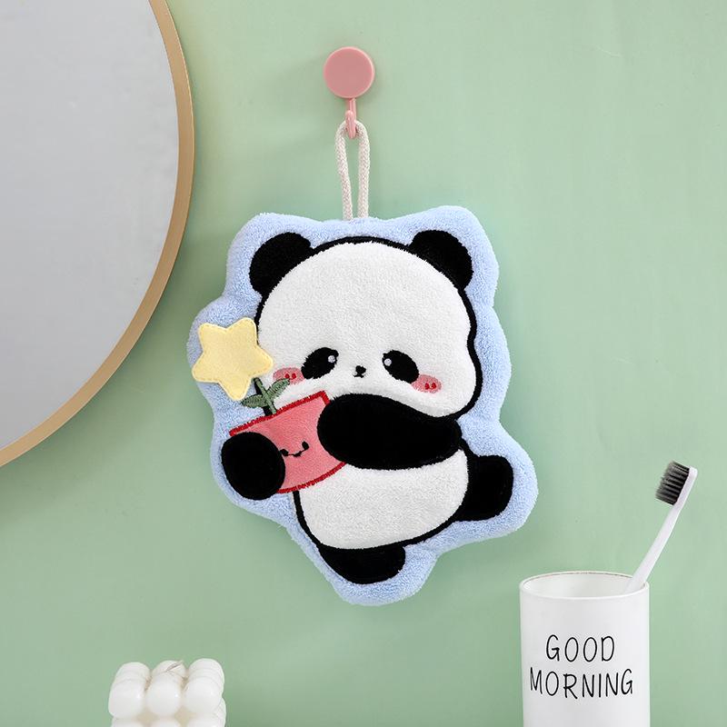 Große Gans Niedliches Korallenfleece Hängehandtuch für Küche & Badezimmer