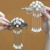 1 piece of elegant valley lily new Chinese style hair clip with formal tassel charming high-end knot clip