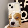 Cat and Dog Phone Case For Couples Besties iPhone 16 E 15 14 13 12 11 Pro Max Plus Mini X XS XR SE 2020 2022 Transparent