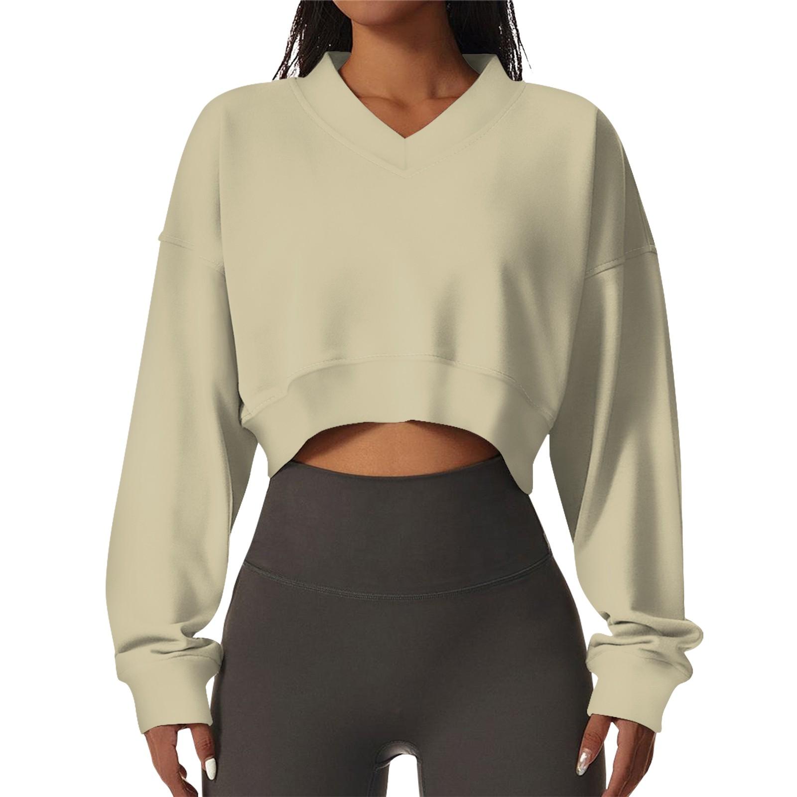 Женская повседневная модная сексуальная удобная спортивная толстовка с длинными рукавами — фото 6