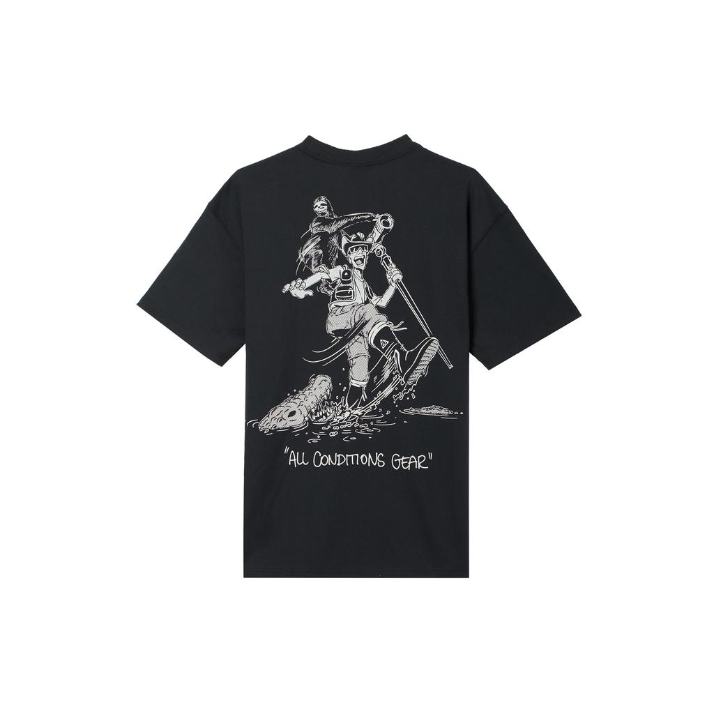 Nike SS25 Comfortable Round Neck Sports Casual Short Sleeve T-Shirt Men Tops Black HJ0801-010