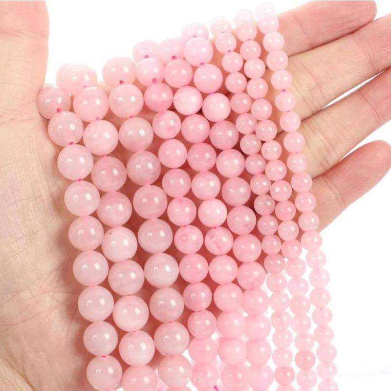 20 sztuk Naturalne Kamienne Koraliki Tygrysie Oko Agat Turkus Różowy Kwarc Lapis Jade Opal Okrągłe Luźne Koraliki do Tworzenia Biżuterii DIY Bransoletka 8mm