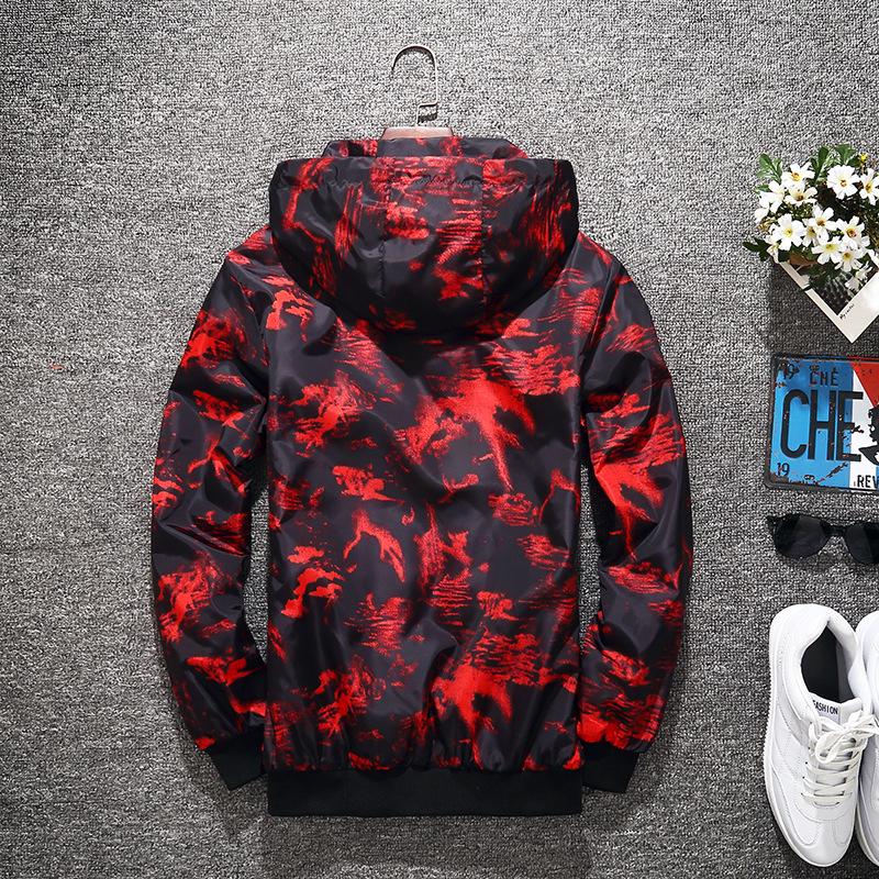 Jaqueta Moletom Camuflada Casual Masculina Primavera Outono Homem Roupas Impermeáveis Casaco Corta-vento Masculino Roupa Exterior 5XL