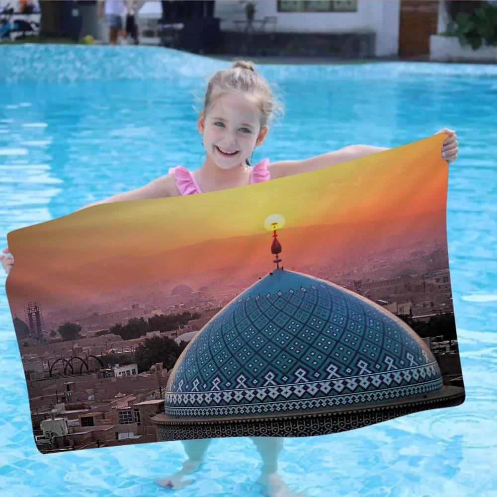 Islamic Mosque Big Microfiber Beach Towels Quick Dry Towel Sand Beach Towels Pool Towel For Travel Swim Pool Yoga