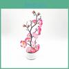 Elegant Artificial Plum Blossom Potted Plant Bonsai Wedding And Home Decor Prop