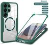 Applicable to Samsung S26Ultra Qicai mobile phone case Magnetic suction S25Ultra transparent S24Ultra anti-drop protective case
