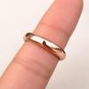 Bague Dome en Cuivre Pur Massif, Bague Anneau Minimaliste Lisse Faite à la Main, Bijoux pour le Quotidien