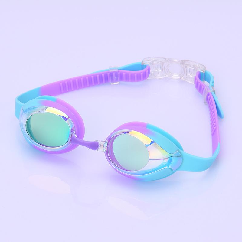 Children's Silicone Swimming Goggles PC Lens Lightweight Waterproof Anti-Fog Leakproof Design Custom Logo Anti-UV Clear Vision