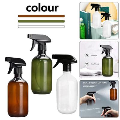 500ml PET Plastic Spray Bottle with Mist Refillable Hair Plants Personal Care Empty Sprayer Garden Supplies