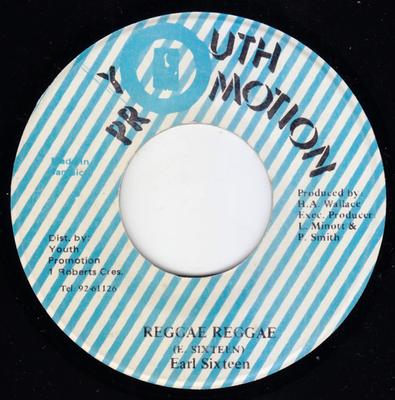 7inch Record EARL SIXTEEN - Reggae Reggae None YOUTH PROMOTION Jamaica Reggae, Ska & Dub Used