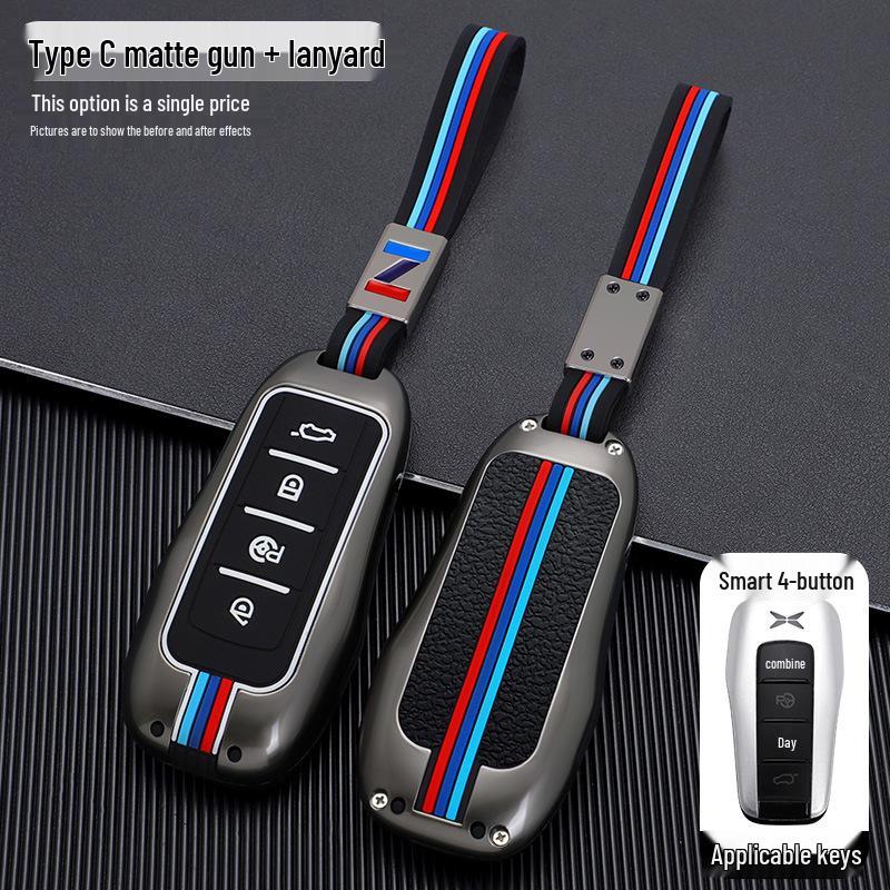 Enhanced Metal Protective Key Case for Xiaopeng G3 and G3i 2019 Model, P7 - Suitable for Men and Women